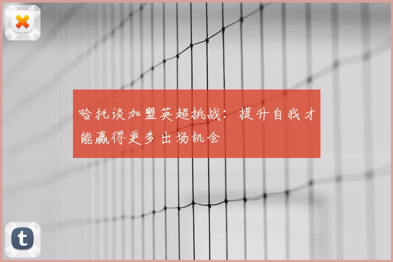 哈托谈加盟英超挑战：提升自我才能赢得更多出场机会