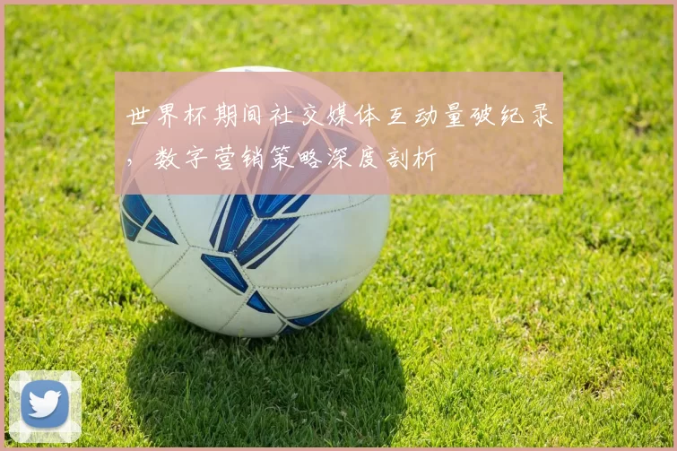 世界杯期间社交媒体互动量破纪录,数字营销策略深度剖析
