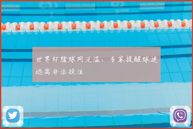 世界杯赌球网泛滥，专家提醒球迷远离非法投注